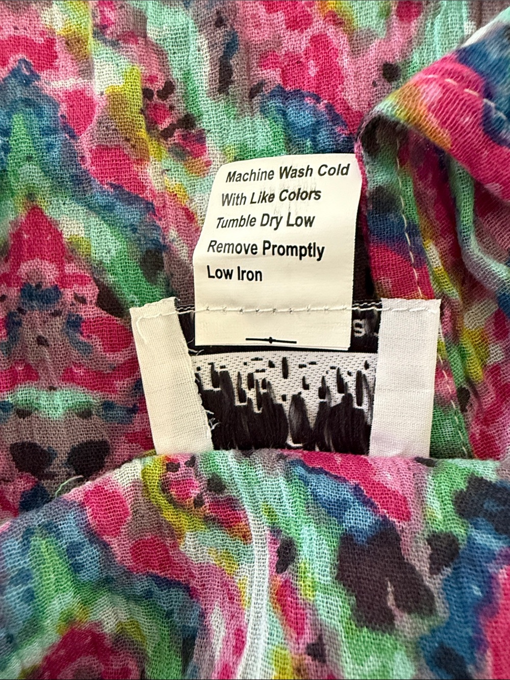 Metropolitan Colorful Tie-Dye Maxi Dress with Button Front 1X NWOT - Picture 4 of 4